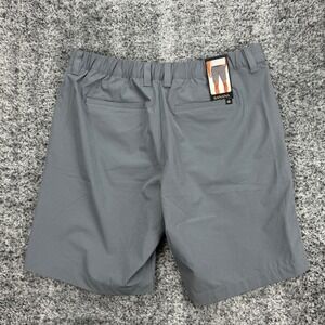 NEW Banana Republic Comfort Flat Front Shorts Men's Size 36 Gray Stretch Wicking